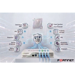 FortiGate 60F - urządzenie + licencja UTP na 1 rok
