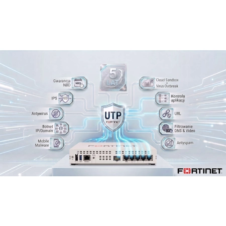 FortiGate 51G - urządzenie + licencja UTP na 5 lat